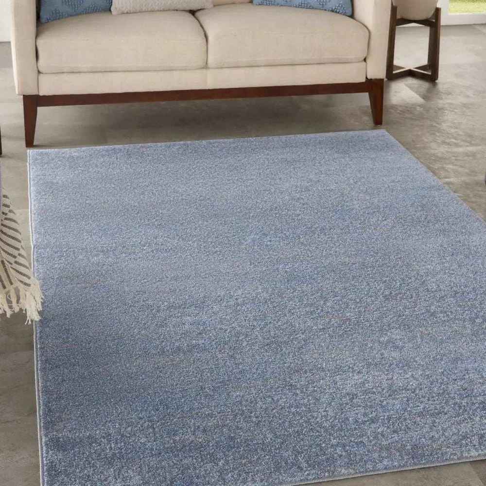 6' X 9' Blue And Grey Striped Non Skid Indoor Outdoor Area Rug - Homeroots - Flyclothing LLC