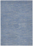 6' X 9' Blue And Grey Striped Non Skid Indoor Outdoor Area Rug - Homeroots