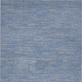 6' X 9' Blue And Grey Striped Non Skid Indoor Outdoor Area Rug - Homeroots - Flyclothing LLC