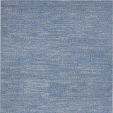6' X 9' Blue And Grey Striped Non Skid Indoor Outdoor Area Rug - Homeroots
