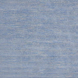 7' X 7' Blue And Grey Square Striped Non Skid Indoor Outdoor Area Rug