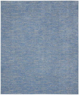 7' X 10' Blue And Grey Striped Non Skid Indoor Outdoor Area Rug - Homeroots - Flyclothing LLC