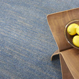 8' X 8' Blue And Grey Round Striped Non Skid Indoor Outdoor Area Rug - Homeroots - Flyclothing LLC