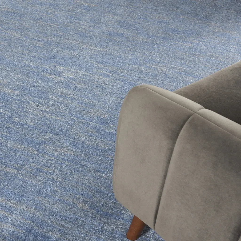8' X 10' Blue And Grey Striped Non Skid Indoor Outdoor Area Rug - Homeroots - Flyclothing LLC