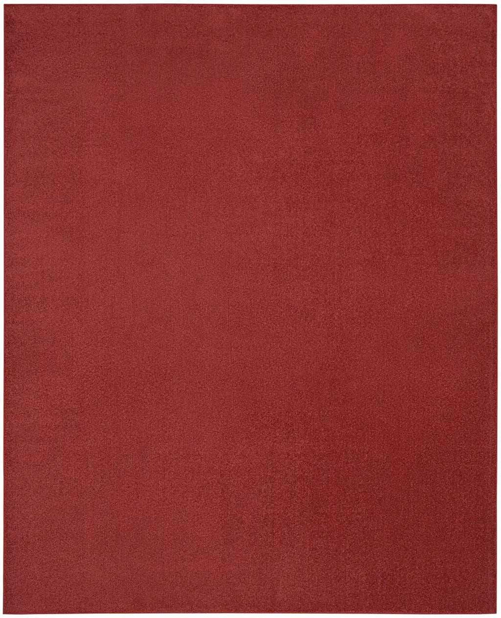 10' X 14' Brick Red Stain Resistant Indoor Outdoor Area Rug - Homeroots - Flyclothing LLC