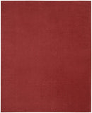 10' X 14' Brick Red Stain Resistant Indoor Outdoor Area Rug - Homeroots