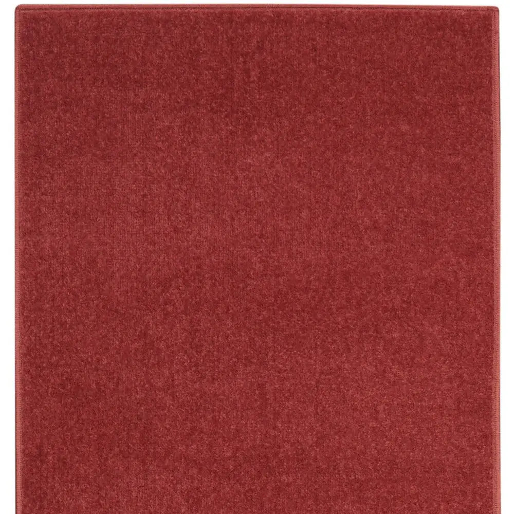 2' X 6' Brick Red Non Skid Indoor Outdoor Runner Rug - Homeroots - Flyclothing LLC