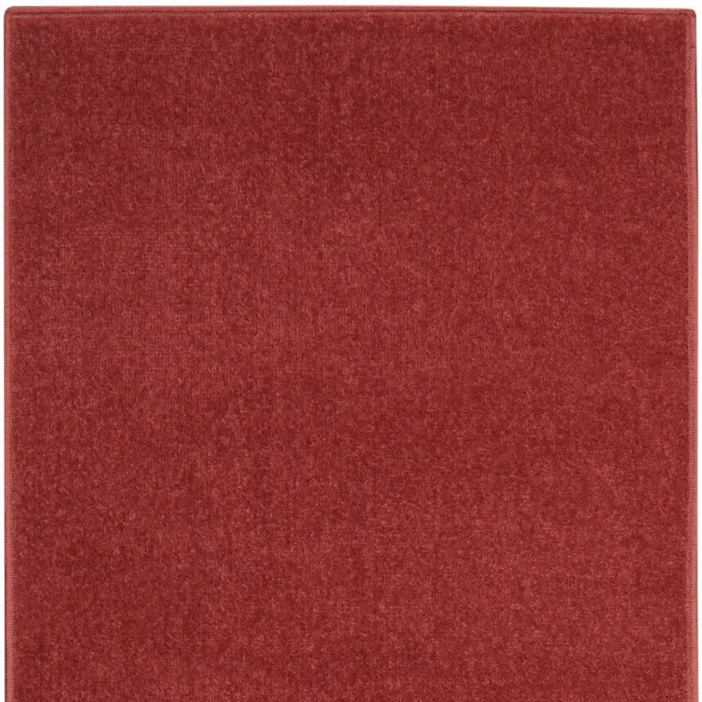 2' X 6' Brick Red Non Skid Indoor Outdoor Runner Rug - Homeroots - Flyclothing LLC
