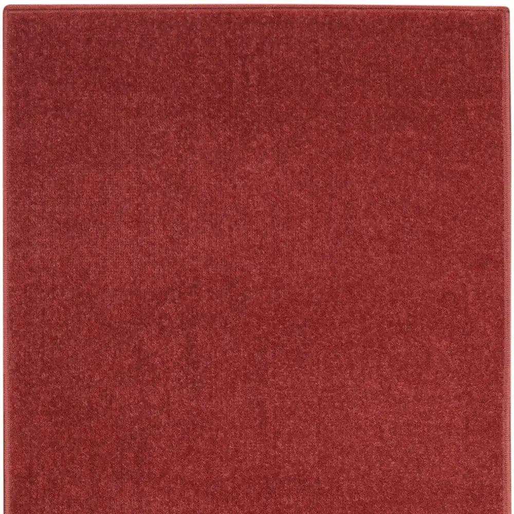 2' X 6' Brick Red Non Skid Indoor Outdoor Runner Rug - Homeroots - Flyclothing LLC