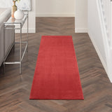 2' X 6' Brick Red Non Skid Indoor Outdoor Runner Rug - Homeroots - Flyclothing LLC