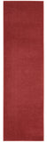 2' X 10' Brick Red Non Skid Indoor Outdoor Runner Rug - Homeroots