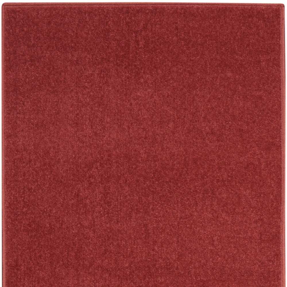 2' X 8' Brick Red Non Skid Indoor Outdoor Runner Rug - Homeroots - Flyclothing LLC