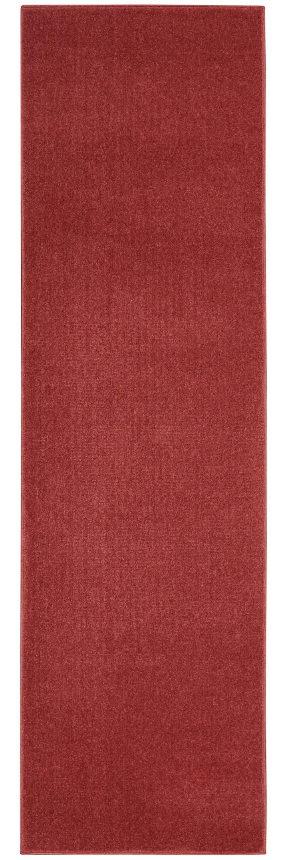 2' X 8' Brick Red Non Skid Indoor Outdoor Runner Rug - Homeroots - Flyclothing LLC
