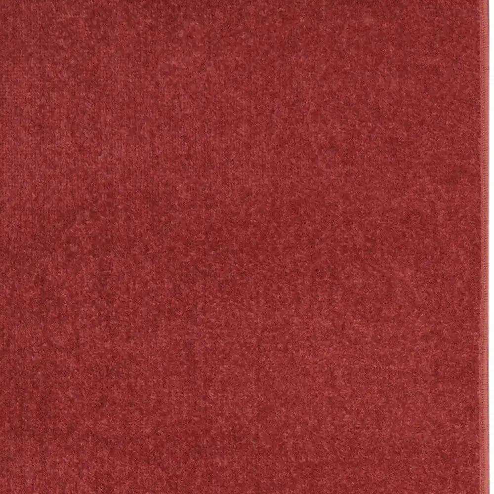 2' X 8' Brick Red Non Skid Indoor Outdoor Runner Rug - Homeroots - Flyclothing LLC