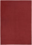 5' X 7' Brick Red Stain Resistant Indoor Outdoor Area Rug - Homeroots