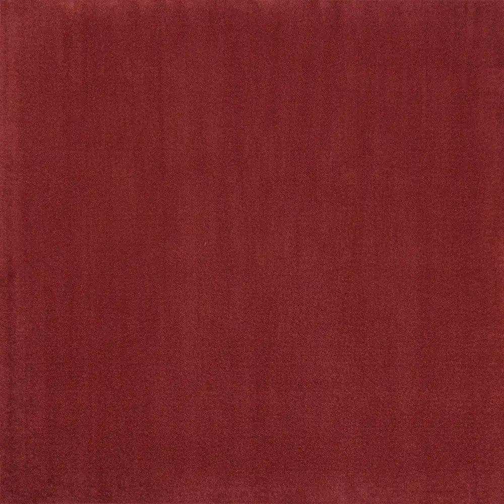 7' X 7' Brick Red Square Non Skid Indoor Outdoor Area Rug - Homeroots - Flyclothing LLC