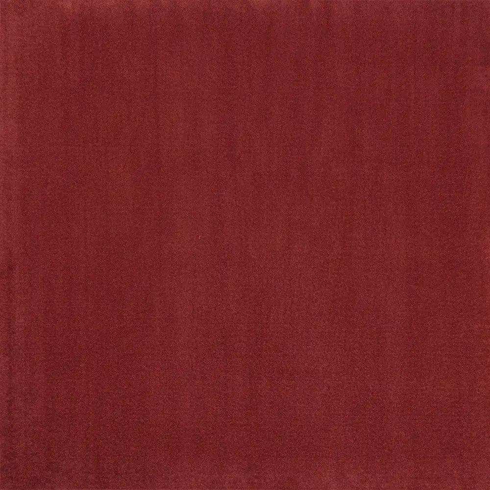7' X 7' Brick Red Square Non Skid Indoor Outdoor Area Rug - Homeroots - Flyclothing LLC