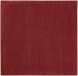 7' X 7' Brick Red Square Non Skid Indoor Outdoor Area Rug - Homeroots - Flyclothing LLC