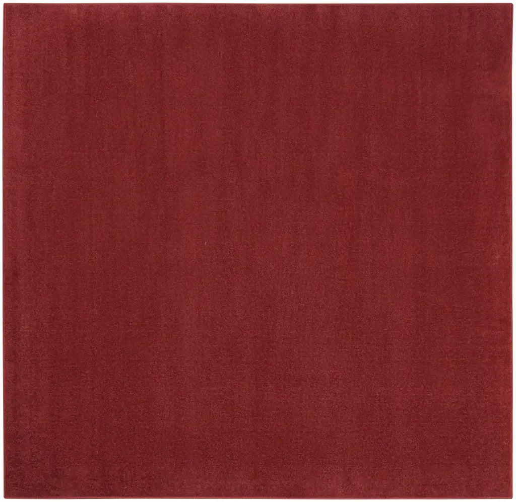 7' X 7' Brick Red Square Non Skid Indoor Outdoor Area Rug - Homeroots - Flyclothing LLC