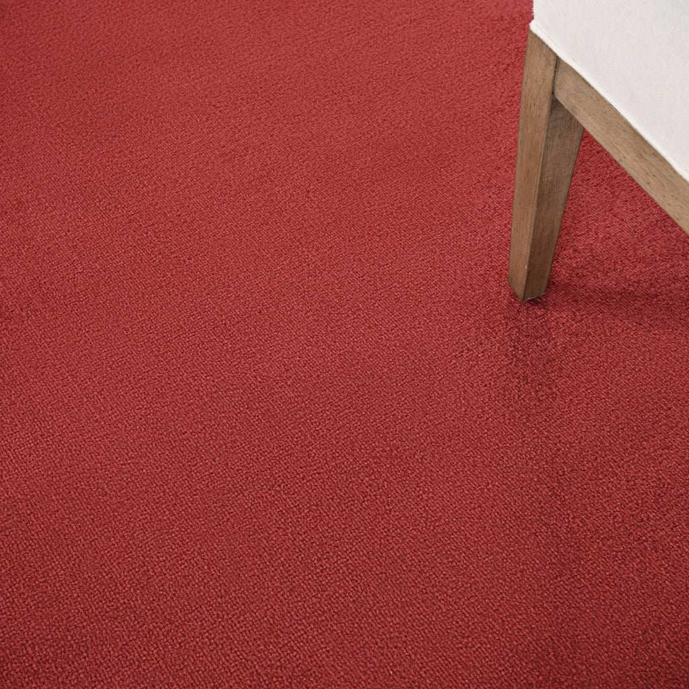 7' X 7' Brick Red Square Non Skid Indoor Outdoor Area Rug - Homeroots - Flyclothing LLC