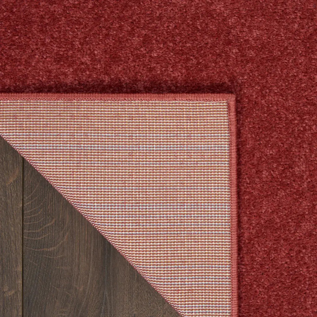 7' X 10' Brick Red Stain Resistant Indoor Outdoor Area Rug - Homeroots - Flyclothing LLC