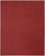 7' X 10' Brick Red Stain Resistant Indoor Outdoor Area Rug - Homeroots - Flyclothing LLC