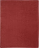 7' X 10' Brick Red Stain Resistant Indoor Outdoor Area Rug - Homeroots