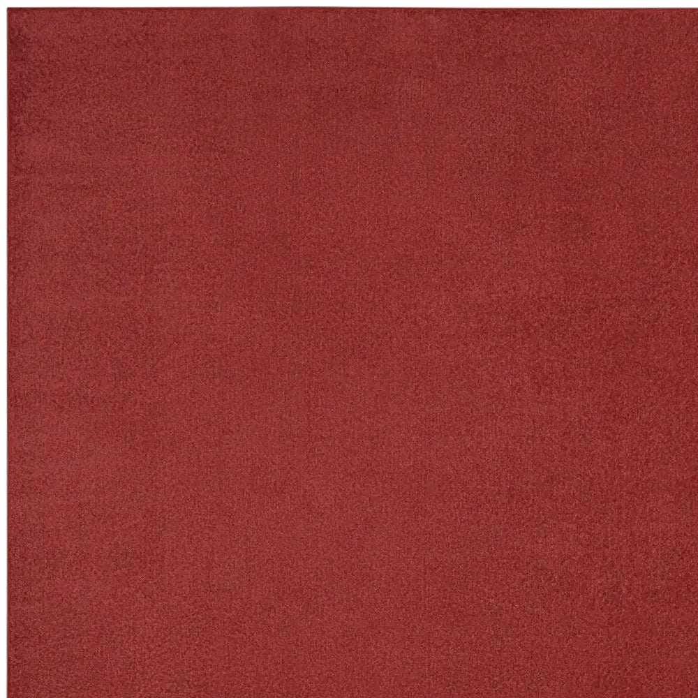 7' X 10' Brick Red Stain Resistant Indoor Outdoor Area Rug - Homeroots - Flyclothing LLC