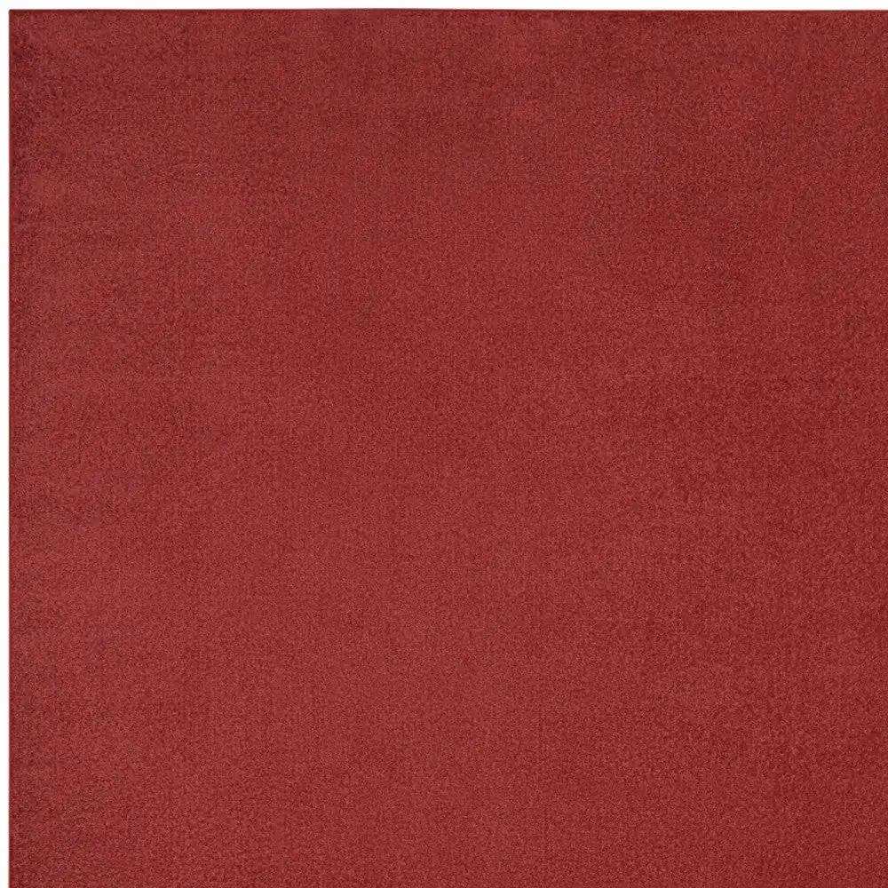 7' X 10' Brick Red Stain Resistant Indoor Outdoor Area Rug - Homeroots - Flyclothing LLC