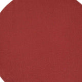 8' X 8' Brick Red Round Non Skid Indoor Outdoor Area Rug - Homeroots - Flyclothing LLC