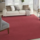 9' X 12' Brick Red Stain Resistant Indoor Outdoor Area Rug - Homeroots - Flyclothing LLC