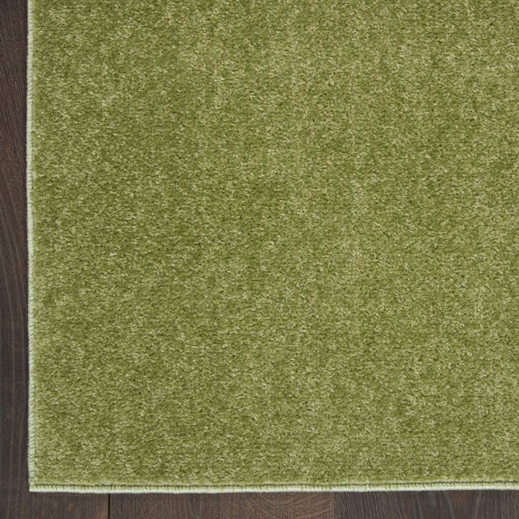 2' X 10' Green Non Skid Indoor Outdoor Runner Rug - Homeroots - Flyclothing LLC