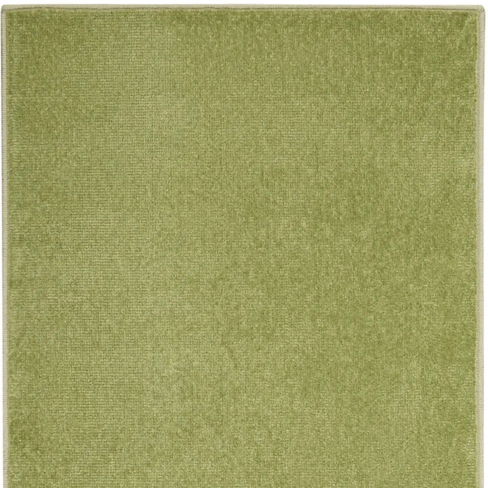 2' X 10' Green Non Skid Indoor Outdoor Runner Rug - Homeroots - Flyclothing LLC