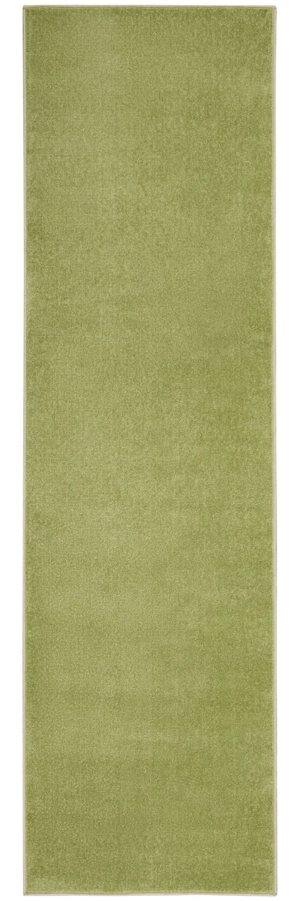 2' X 10' Green Non Skid Indoor Outdoor Runner Rug - Homeroots
