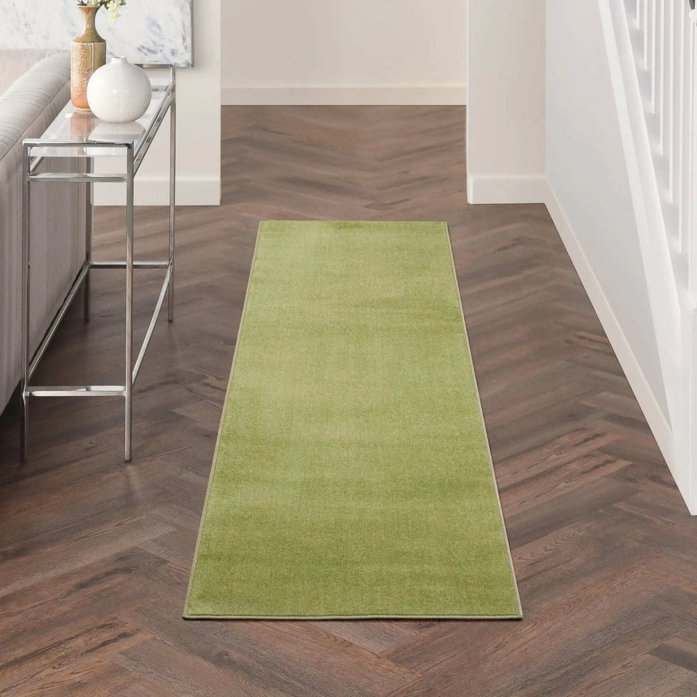 2' X 8' Green Non Skid Indoor Outdoor Runner Rug - Homeroots - Flyclothing LLC