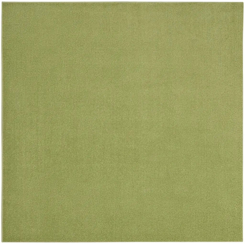 7' X 7' Green Square Non Skid Indoor Outdoor Area Rug - Homeroots