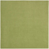 7' X 7' Green Square Non Skid Indoor Outdoor Area Rug - Homeroots