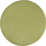 8' X 8' Green Round Non Skid Indoor Outdoor Area Rug - Homeroots