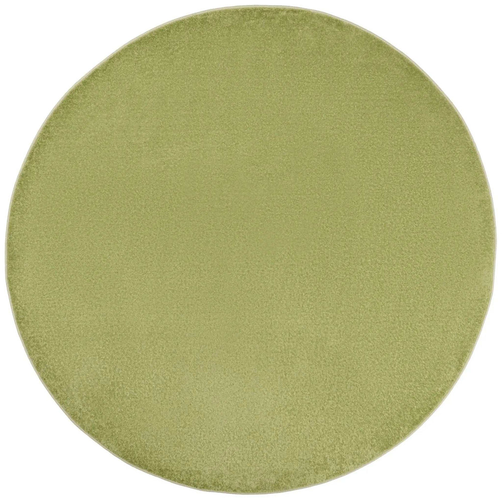 8' X 8' Green Round Non Skid Indoor Outdoor Area Rug - Homeroots - Flyclothing LLC