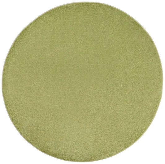 8' X 8' Green Round Non Skid Indoor Outdoor Area Rug - Homeroots - Flyclothing LLC