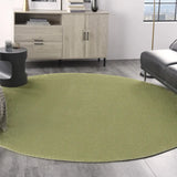 8' X 8' Green Round Non Skid Indoor Outdoor Area Rug - Homeroots - Flyclothing LLC