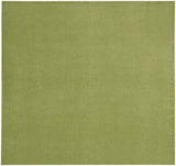 9' X 9' Green Square Non Skid Indoor Outdoor Area Rug - Homeroots