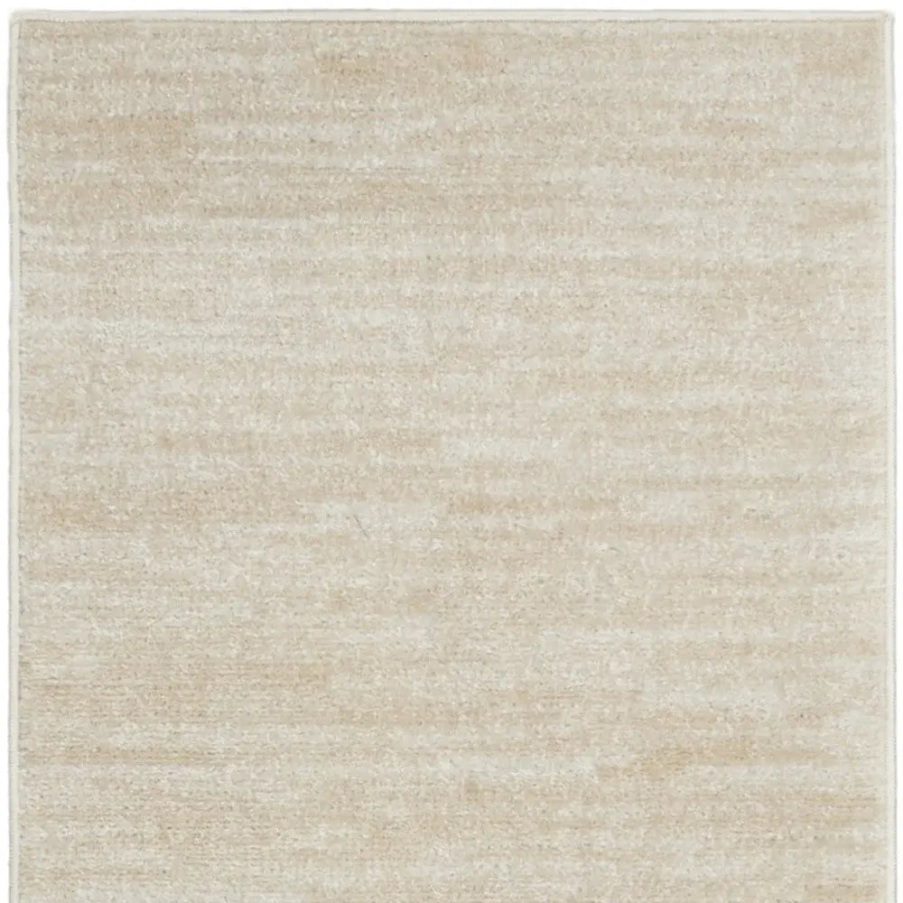 2' X 6' Ivory And Beige Non Skid Indoor Outdoor Runner Rug - Homeroots - Flyclothing LLC