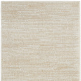 2' X 6' Ivory And Beige Non Skid Indoor Outdoor Runner Rug
