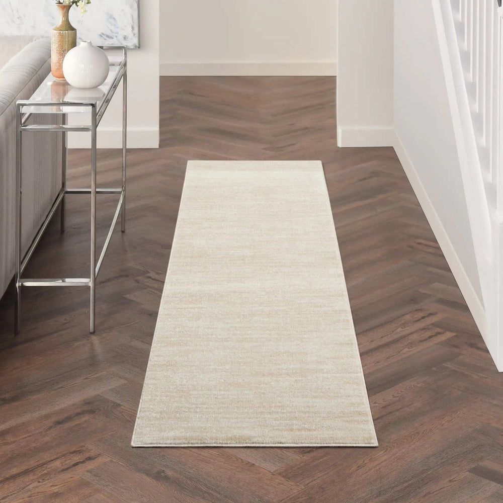 2' X 6' Ivory And Beige Non Skid Indoor Outdoor Runner Rug - Homeroots - Flyclothing LLC