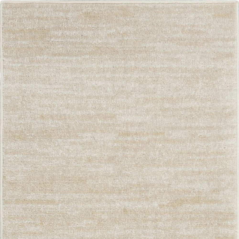 2' X 6' Ivory And Beige Non Skid Indoor Outdoor Runner Rug - Homeroots - Flyclothing LLC