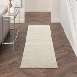 2' X 10' Ivory And Beige Non Skid Indoor Outdoor Runner Rug - Homeroots - Flyclothing LLC