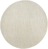 8' X 8' Ivory And Beige Round Non Skid Indoor Outdoor Area Rug - Homeroots - Flyclothing LLC