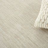 8' X 8' Ivory And Beige Round Non Skid Indoor Outdoor Area Rug - Homeroots