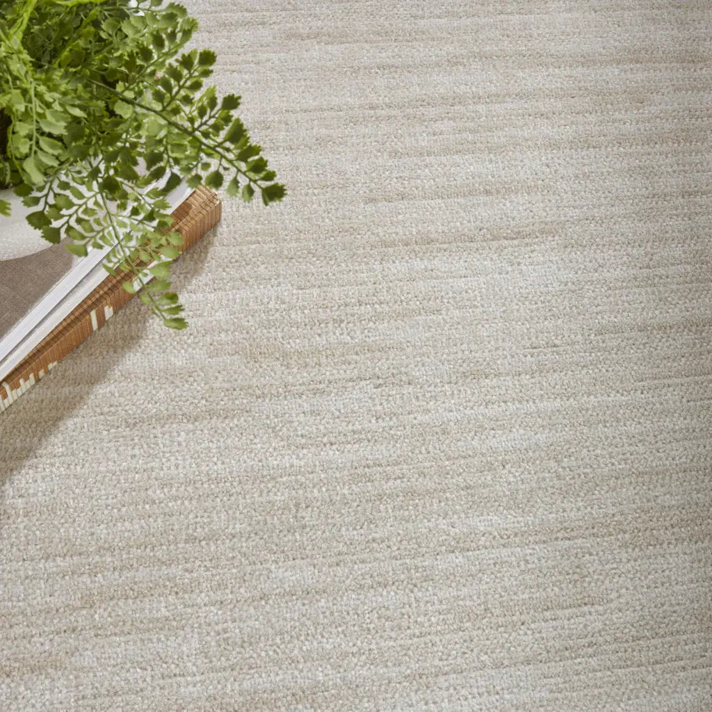 9' X 12' Ivory And Beige Non Skid Indoor Outdoor Area Rug - Homeroots - Flyclothing LLC